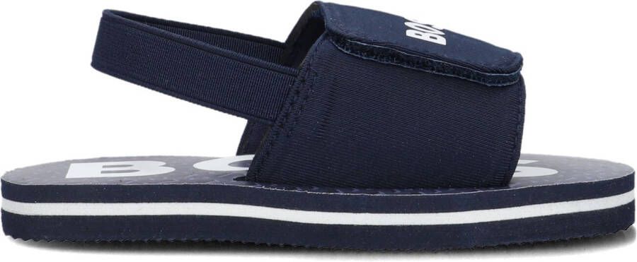 BOSS KIDS Blauwe Slippers Chinelo J50889