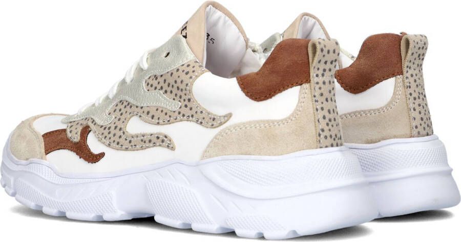 Braqeez Beige Lage Sneakers Rian Run