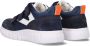 Braqeez 422431 129 Jongens Lage Sneakers Blauw Nubuck Klittenband - Thumbnail 4