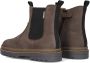 Braqeez 425922-117 Jongens Chelsea Boots Bruin Leer Ritssluiting - Thumbnail 3