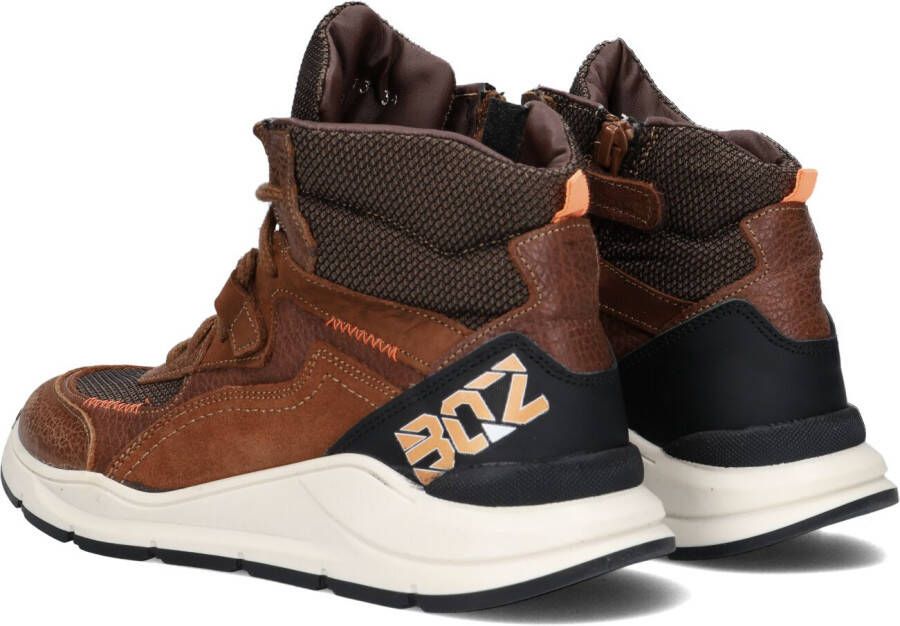 Braqeez Cognac Hoge Sneaker Ravi Rio