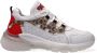 Braqeez 421270-500 Meisjes Lage Sneakers Wit Print Leer Veters - Thumbnail 4
