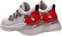 Braqeez 421270-500 Meisjes Lage Sneakers Wit Print Leer Veters - Thumbnail 4