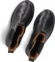 Braqeez 424563-589 Meisjes Chelsea Boots Zwart Leer Elastiek Met Rits - Thumbnail 6