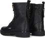 Braqeez 425784-589 Meisjes Veterboots Zwart Leer Veters - Thumbnail 3