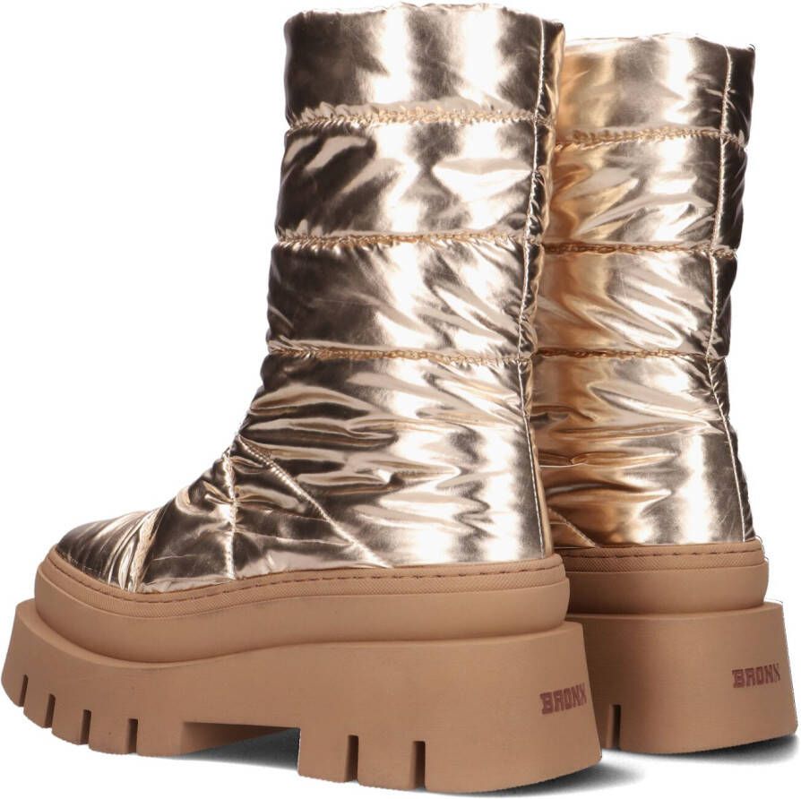 Bronx Gouden Enkelboots Evi-ann Front Zip 47379