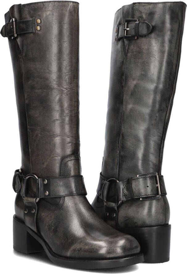 BRONX Zwarte Biker Boots New-cameros 14291-a