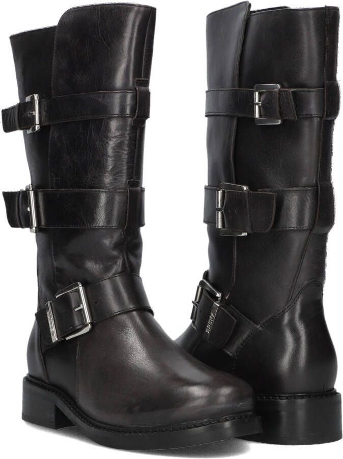 BRONX Zwarte Biker Boots New-tough 14307