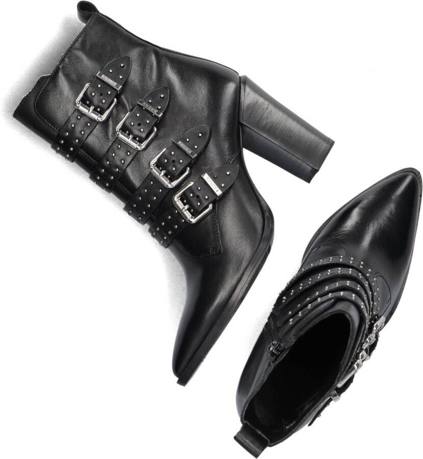 BRONX Zwarte Enkellaarsjes New-americana 33971