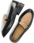 Bronx Zwarte Leren Loafers met Stijlvolle Details Black Dames - Thumbnail 7