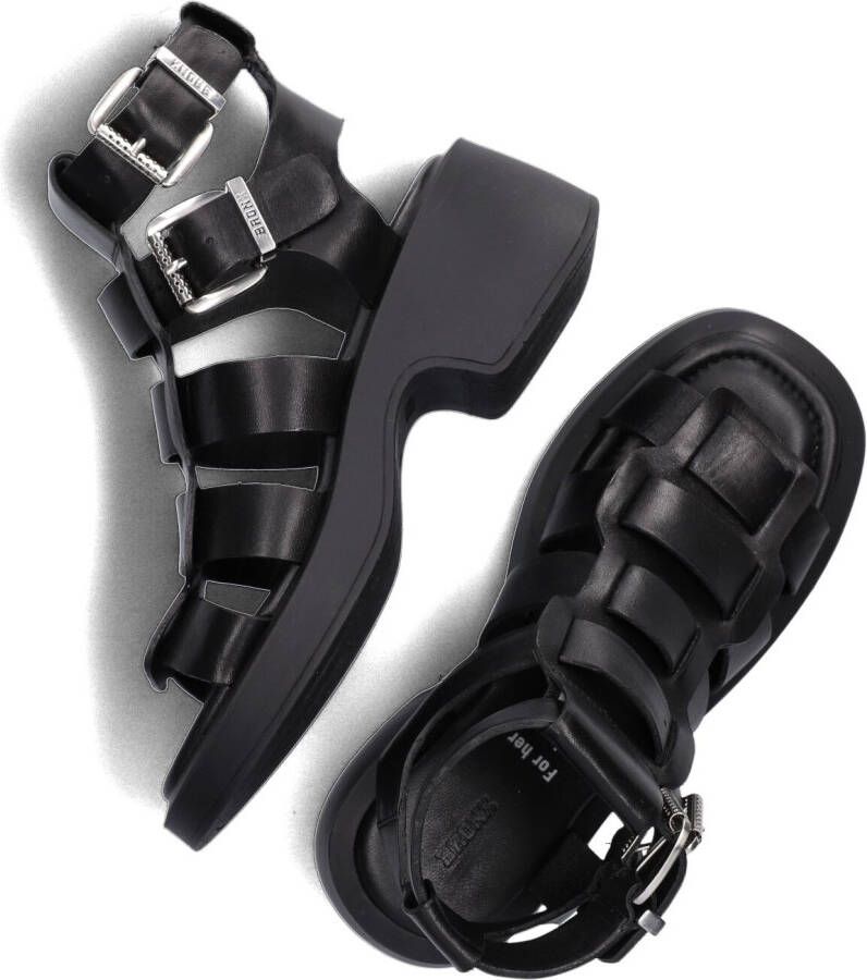 BRONX Zwarte Sandalen Vita-sandal 84937
