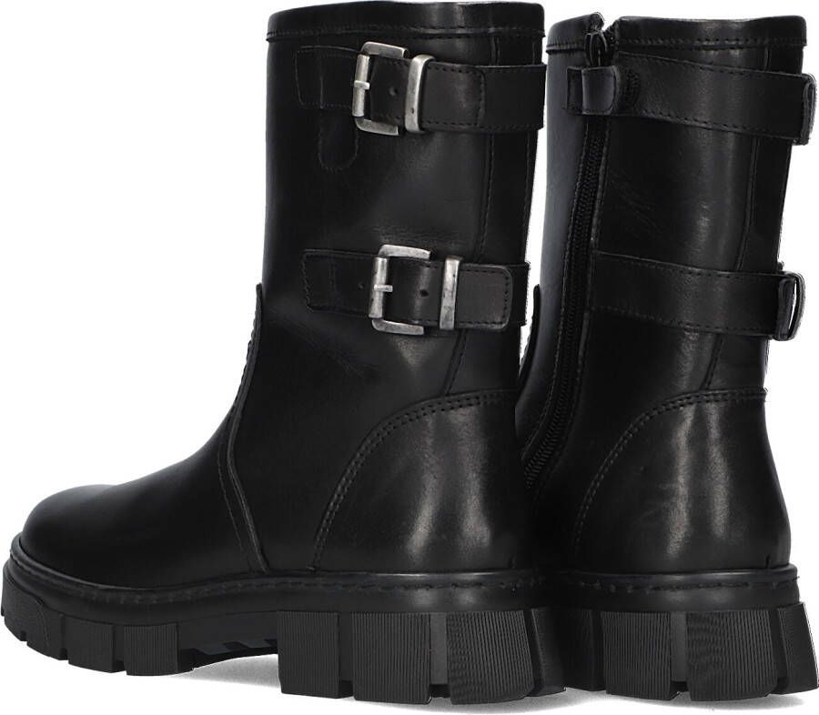 BULLBOXER Zwarte Biker Boots Diyona Buckle