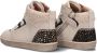 BunniesJR Bunnies JR 223750-406 Meisjes Hoge Sneakers Beige Suède Veters - Thumbnail 4