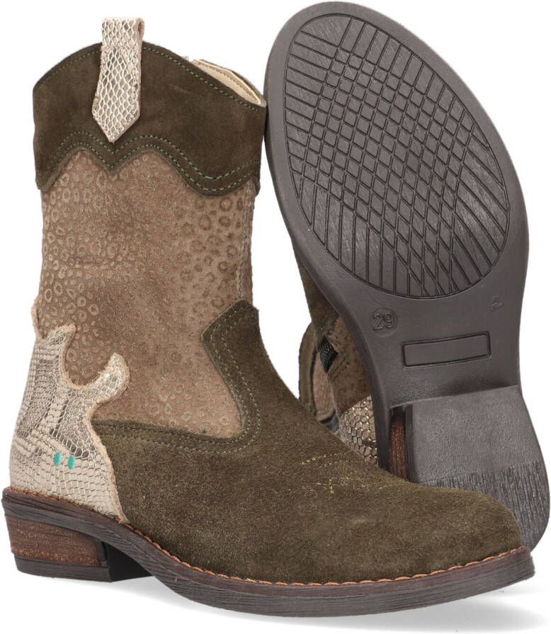 BunniesJR Bunnies JR 221825 469 Meisjes Cowboy Boots Groen Goud