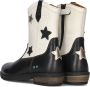 BunniesJR Bunnies JR 223826-589 Meisjes Cowboy Boots Zwart Wit Leer Ritssluiting - Thumbnail 3