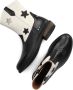 BunniesJR Bunnies JR 223826-589 Meisjes Cowboy Boots Zwart Wit Leer Ritssluiting - Thumbnail 5