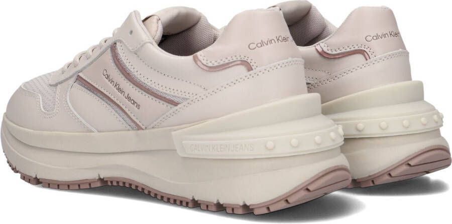 Calvin Klein Beige Lage Sneakers Chunky Ribbon