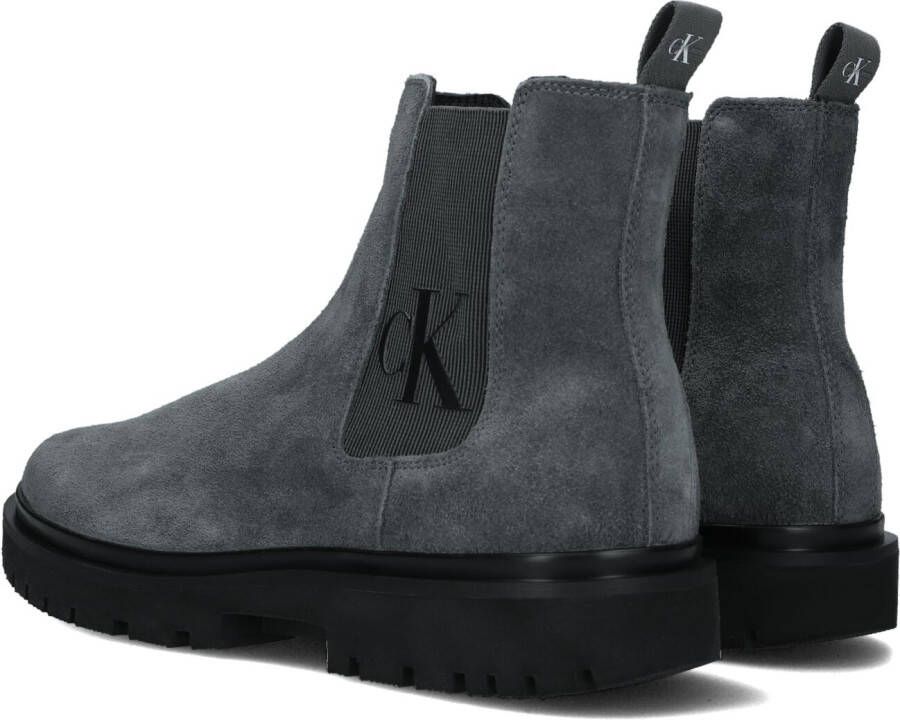 Calvin Klein Blauwe Chelsea Boots Lug Mid Chelsea