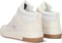 Calvin Klein Basket Cupsole Mid Mono Hoge sneakers Leren Sneaker Dames Wit - Thumbnail 3