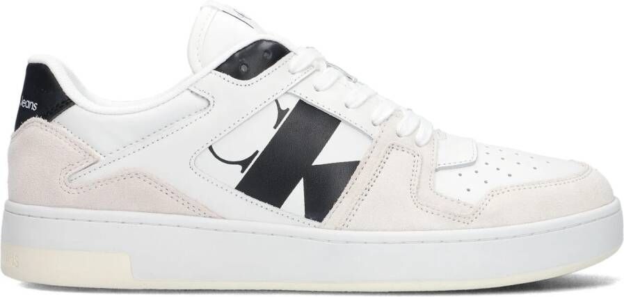 Calvin Klein Witte Lage Sneakers Basket Cupsole