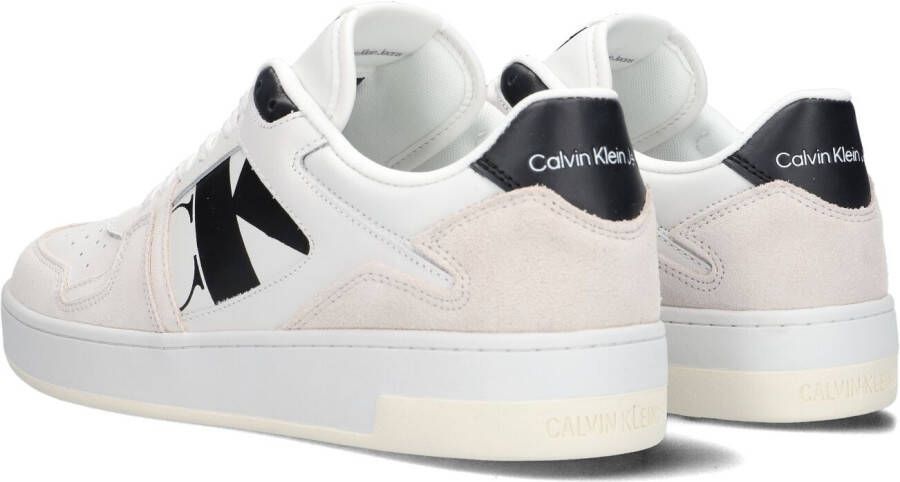 Calvin Klein Witte Lage Sneakers Basket Cupsole