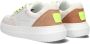 Calvin Klein Chunky Cupsole Fluo Contrast Lage sneakers Leren Sneaker Dames Wit - Thumbnail 5
