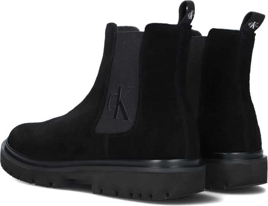 Calvin Klein Zwarte Chelsea Boots Lug Mid Chelsea