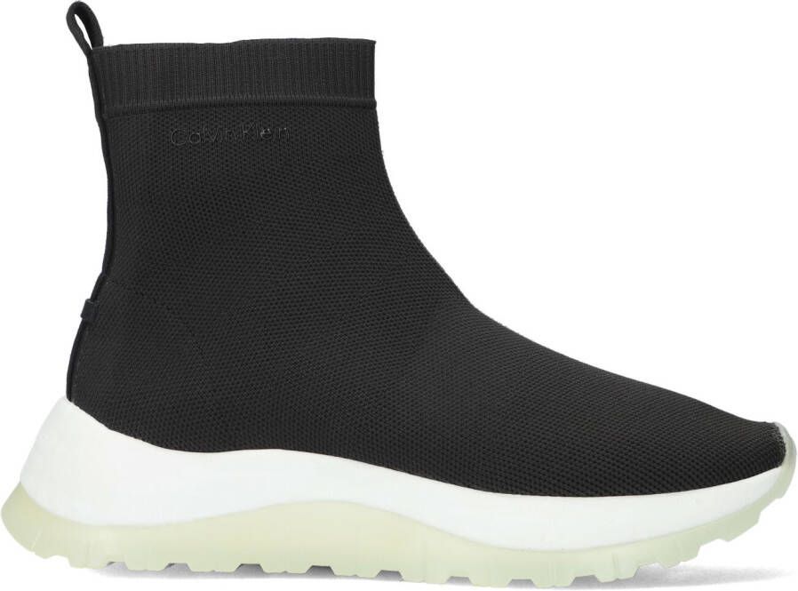 Calvin Klein Zwarte Hoge Sneaker 2 Piece Sole