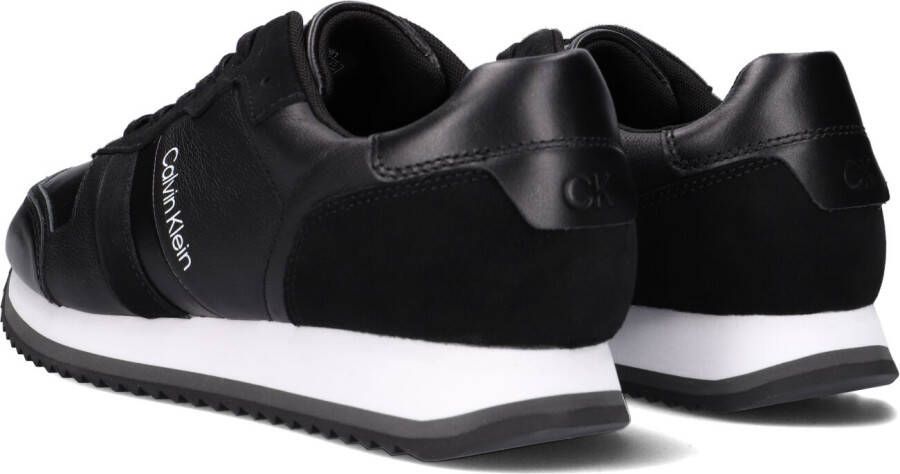 Calvin Klein Zwarte Lage Sneakers Low Top Lace Up