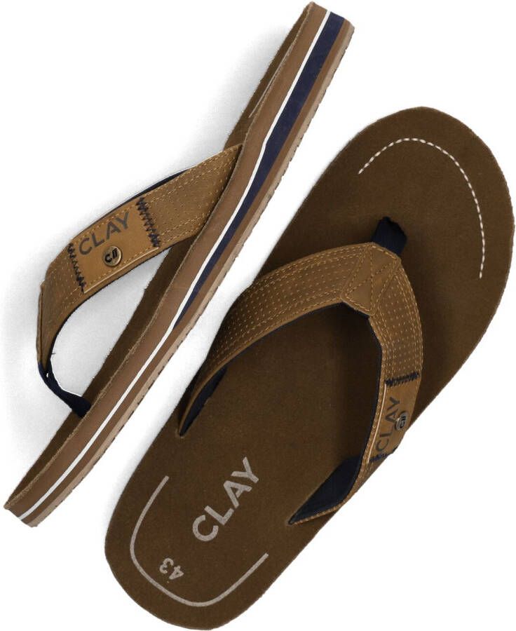 CLAY Bruine Slippers 001
