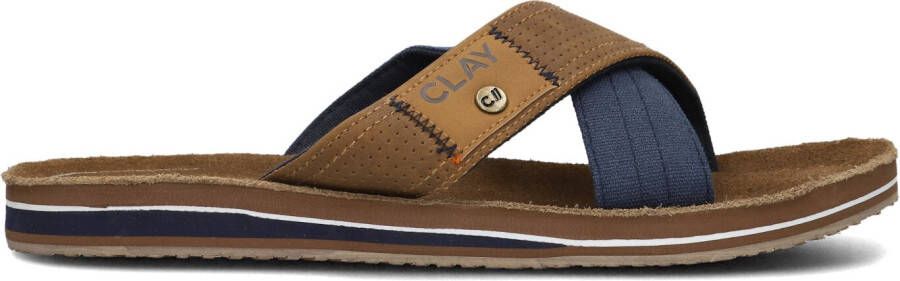 CLAY Bruine Slippers 002
