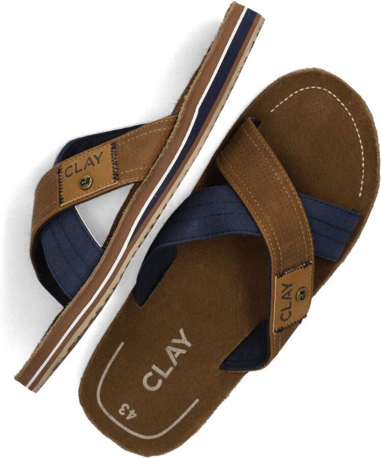 CLAY Bruine Slippers 002