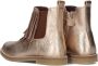 Clic! 9022 Enkellaarsjes Enkelboots met rits Meisjes Kids Goud - Thumbnail 4