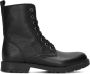 Clic! 9584 Veterboots Laarzen Met Veters Meisjes Kids Zwart - Thumbnail 2