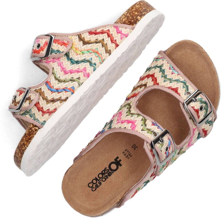 COLORS OF CALIFORNIA Beige Slippers Sandal Multicolor