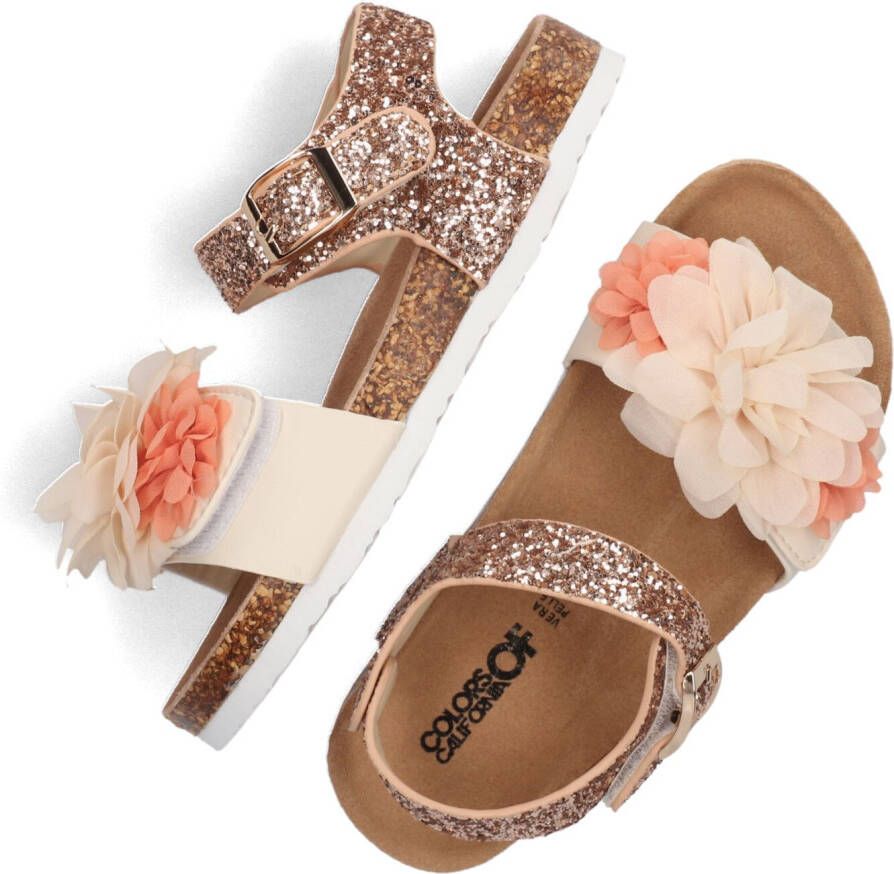 COLORS OF CALIFORNIA Roze Sandalen Bio Glitter Sandal With Ankle