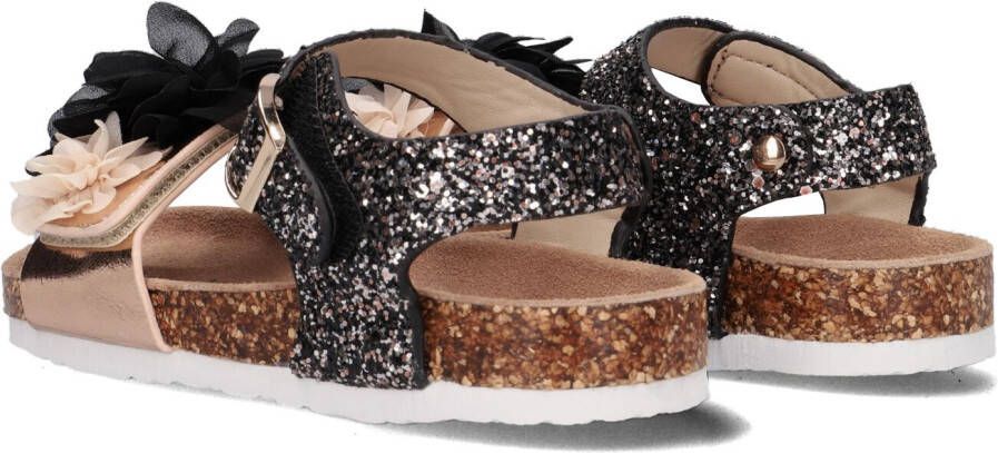 COLORS OF CALIFORNIA Zwarte Sandalen Bio Glitter Sandal With Ankle