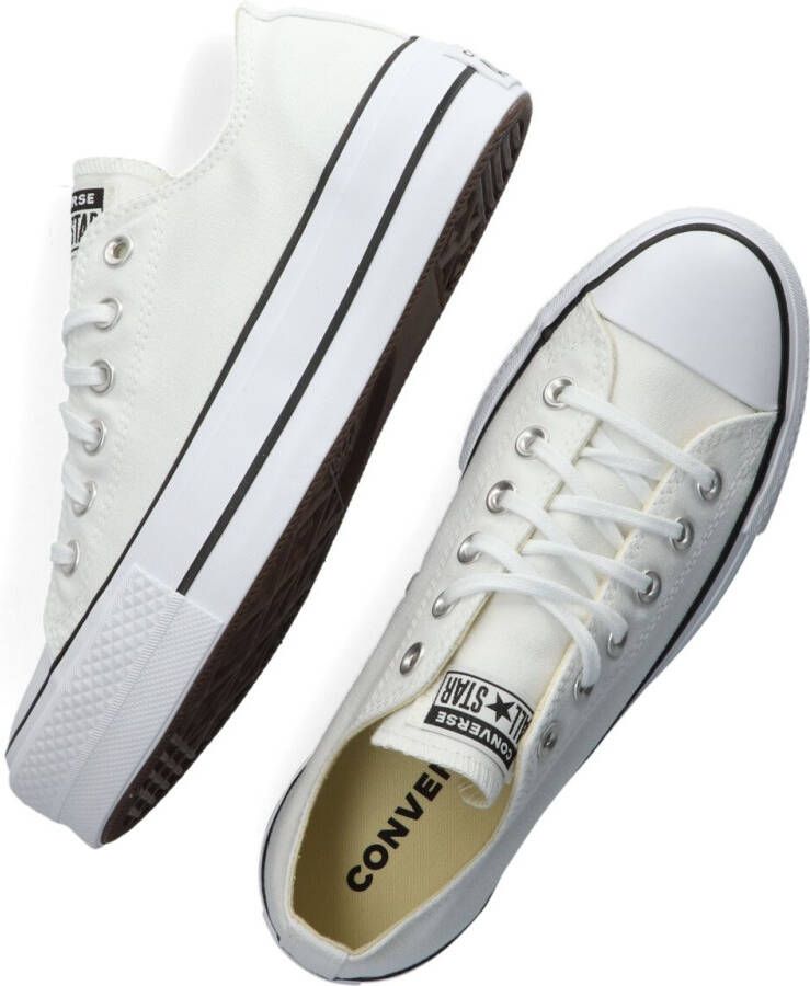 Converse Witte Lage Sneakers Chuck Taylor All Star Lift Ox