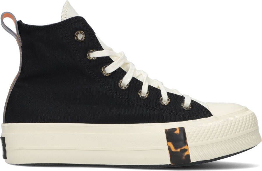 Converse Zwarte Hoge Sneaker Chuck Taylor All Star Lift Platform Tortoised