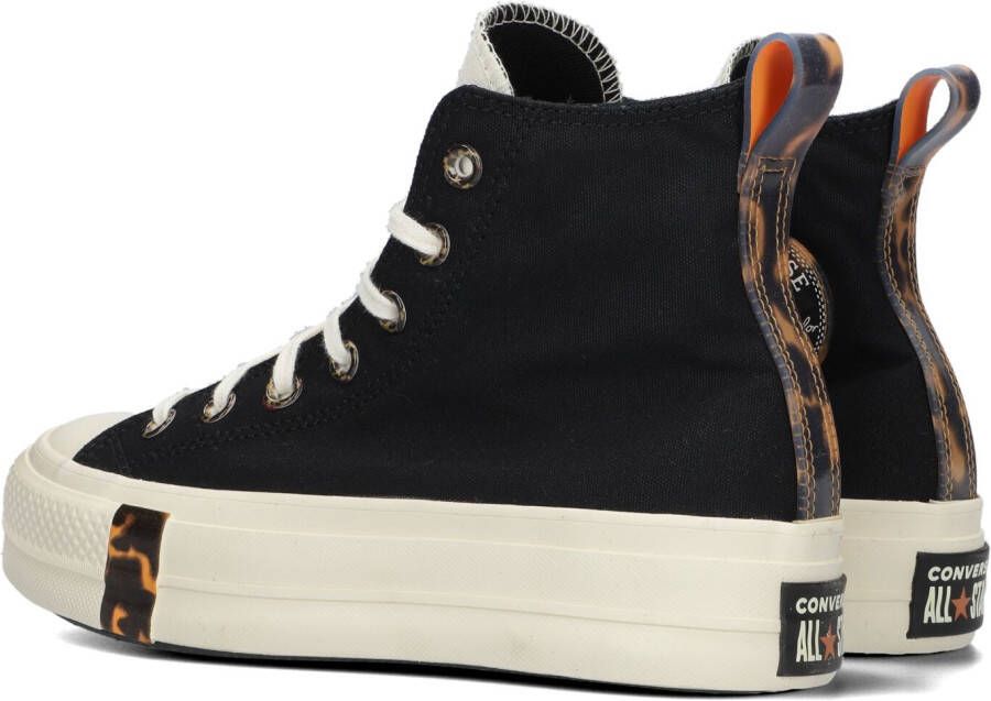 Converse Zwarte Hoge Sneaker Chuck Taylor All Star Lift Platform Tortoised