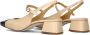 Ctwlk. Elegante Beige Leren Slingback Hakken Beige Dames - Thumbnail 5