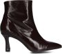 CTWLK Victoria Enkellaarsjes Enkelboots met rits Dames Bruin - Thumbnail 2