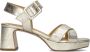 Ctwlk. Gouden Blokhak Sandalen voor Dames Yellow Dames - Thumbnail 4
