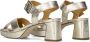 Ctwlk. Gouden Blokhak Sandalen voor Dames Yellow Dames - Thumbnail 5