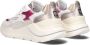D.a.t.e. Witte Sneakers met Glanzend Fuchsia en Ivoor Leren Details White Dames - Thumbnail 3