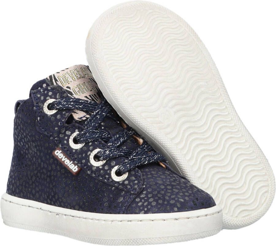 Develab Blauwe Hoge Sneaker 41602