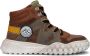 Develab 45687 Hoge sneakers Leren Sneaker Jongens Kids Cognac - Thumbnail 3