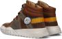 Develab 45687 Hoge sneakers Leren Sneaker Jongens Kids Cognac - Thumbnail 4