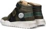 Develab 45689 Hoge sneakers Leren Sneaker Jongens Kids Groen - Thumbnail 4