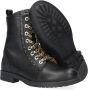 Develab 42258 Veterboots Laarzen Met Veters Meisjes Kids Zwart - Thumbnail 4